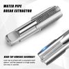 Jognee 2 Piece Pipe Thread Drill Set, BSP Pipe Thread, Thread Taper 1/2 inch, 3/4 inch Internal Thread, Pipe Thread Drill, for External Thread Machine, Single Thread Drill Shape