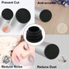 Sourcingmap Black Plastic 25mm Dia Blanking End Cap Round Pipe Tube Insert 18pcs