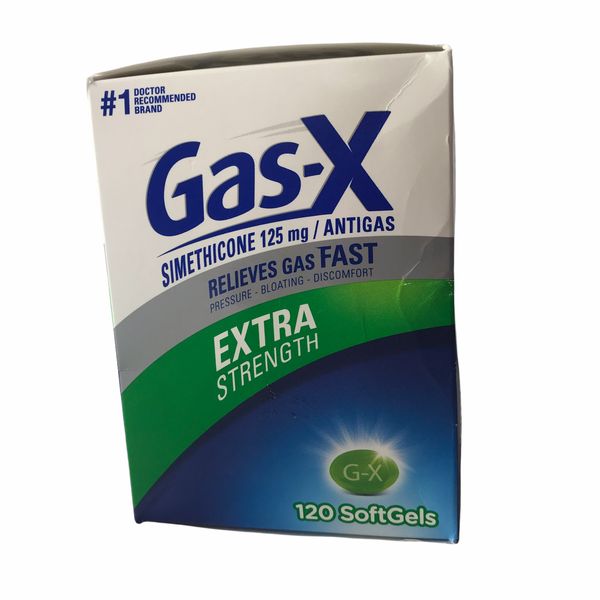New NWT Unopened Gas-X Dimethicone 120 Gelcaps