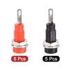 uxcell Probe Binding Post 2mm Banana Female Jack Socket Panel Mount Red & Black 10pcs