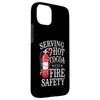 iPhone 15 Plus Firefighter Serving Hot Cocoa & Fire Safety Christmas Case