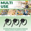 Boltza® Saddle Mount Cable Ties - Black, 7.5mm x 180mm | Durable and Versatile Cable Management Solution (100)