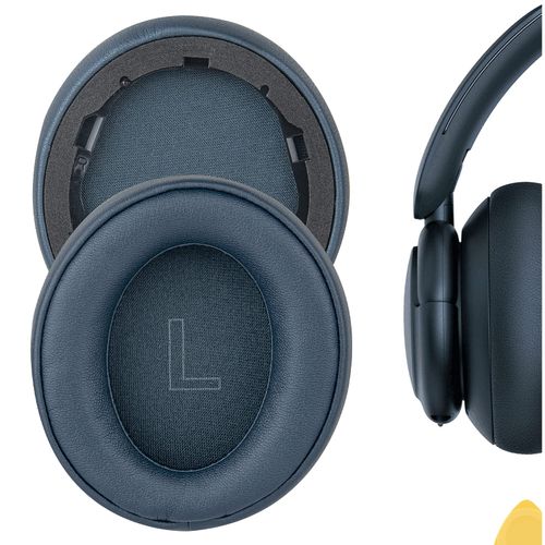 Geekria QuickFit Replacement Ear Pads for Anker Soundcore Life Q30, Soundcore by Anker Life Q35 Headphones Ear Cushions, Repair Parts (Obsidian Blue)