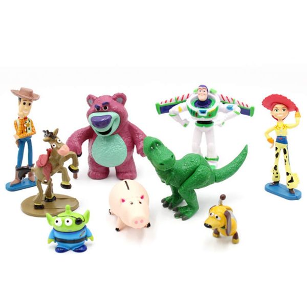 9 PCS Toy Story Cake Toppers mini Figurines Cupcake Decorations Cute Premium Toy Story Party Figurines Cartoon Action Figures Toy Story Party Supplies