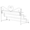 Marketero Metal Nail Polish Stand Organiser Holder Rack 3 Tiers, Nail Varnish Cosmetic Makeup Organiser Stand Storage Display White