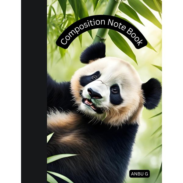 Composition Note Book: panda natural design