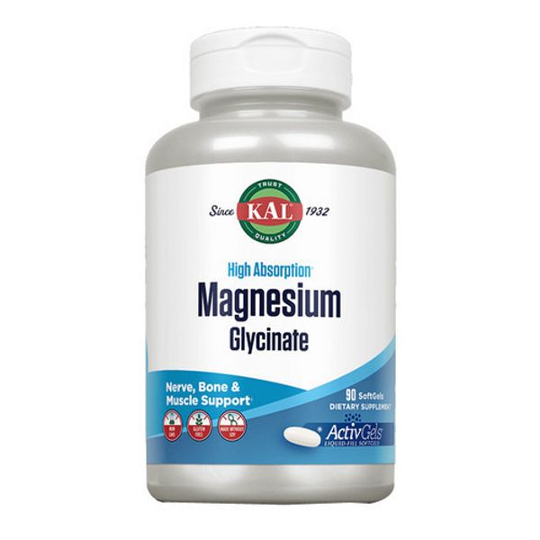 Magnesium Glycinate ActivGels 90 Count By Kal