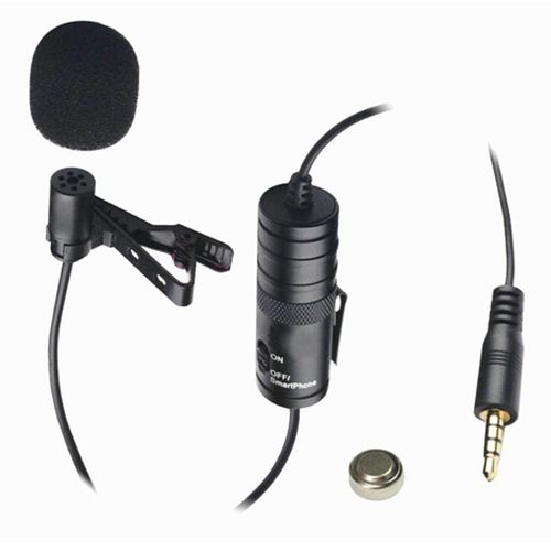 Vidpro External Microphone, Compatible with Sony DCR-SX45 Camcorder XM-L Wired Lavalier Microphone - 20' Audio Cable - Transducer Type: Electret Condenser