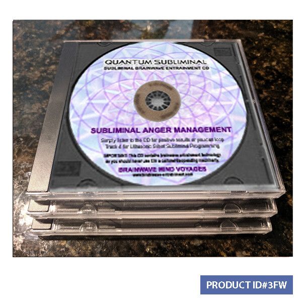 3 CDs SUBLIMINAL CONTROL YOUR ANGER MANAGEMENT STOP STRESS REDUCTION POSITIVITY