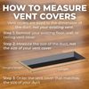 Matte Black Floor Vent Cover with Adjustable Dampers 4x14 Durable Design