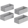 4 Pack 10" High under Bed Storage Containers, Large Underbed Storage Organizer B