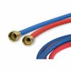 Everflow 72 in. Washing Machine Hot/Cold Hose Durable Rubber Kit(1 Red & 1 Blue)