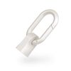 CIO Cable Holder with Carabiner for USB Cable Connector Cover (White, USB Type-C)