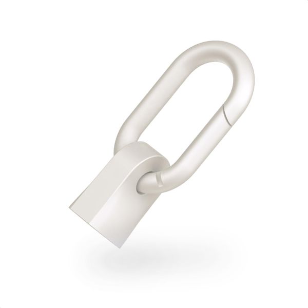 CIO Cable Holder with Carabiner for USB Cable Connector Cover (White, USB Type-C)