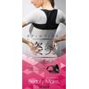 Atsugi Beauty Make Back Correction Belt, Posture Correction Belt, For Stoops, Mesh, For Women, Black