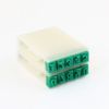 Sourcingmap Rubber 0-9 Digits Detachable Number Stamp, 4.5mm Width, Green, White