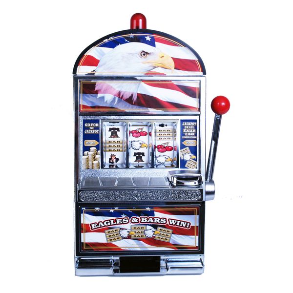 John N. Hansen Eagle Slot Machine, Yellow