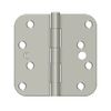 5/8" Radius Plain Bearing Full Mortise Security Hinge Radius Corner Satin Nicke