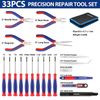 WORKPRO 33PCS Precision Repair Tool Set Screwdriver Set Craft Utility Knife Blue