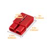 WEISEN 4pcs Red 175A Battery Quick Connect Winch Connector Plug Power Supply
