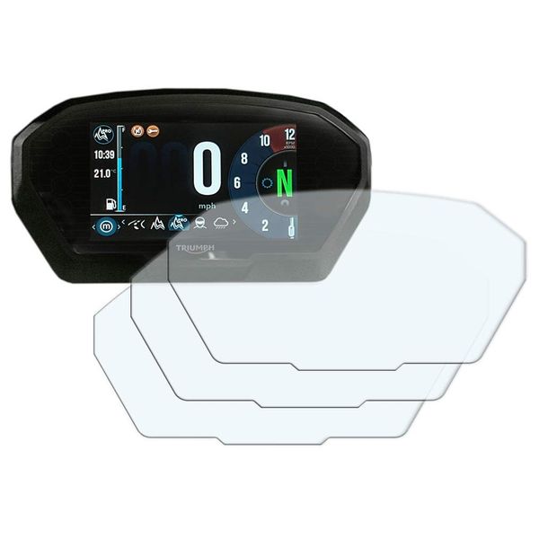 Speedo Angels SATR13AG Dashboard Screen Protector for Triumph Tiger 800/ 1200 (2018+), 3 x Anti Glare