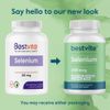 Selenium 200mcg (180 Vegetarian Capsules) - Non-GMO - Gluten Free