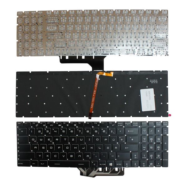 Power4Laptops German Layout Backlit Black Replacement Laptop Keyboard Compatible With MSI Gaming GE62 Apache-002