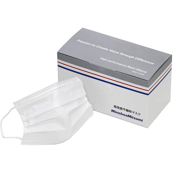 MinebeaMitsumi High Collection Efficiency Filter Mask (50 pcs)