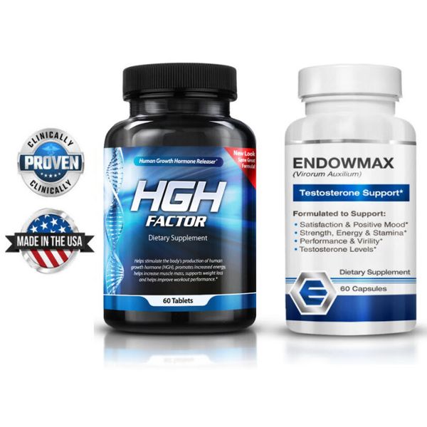 BUNDLE SAVINGS!! NATURAL MUSCLE BUILDING ENHANCER + ENDOWMAX - 60 CT EACH BOTTLE
