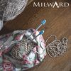 MILWARD 2224607 Knitting Needles, Fixed Circular, 60cm, Silver Grey, 5 mm