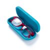 FEFI Hardcase Brillenetui Nature - geprägtes Blumen-Design (braun)