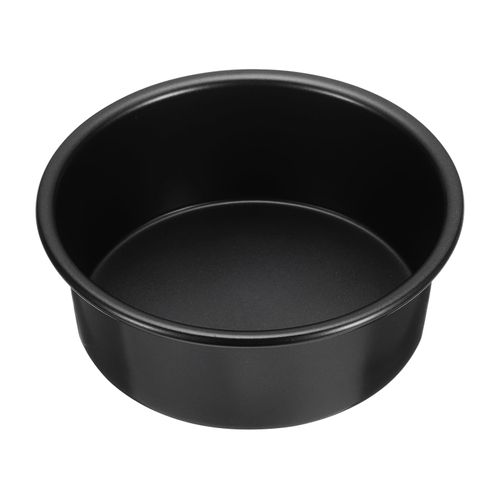 HARFINGTON Round Cake Pan 5" Nonstick Baking Cake Pans Cheesecake Pan Aluminum for Wedding Birthdays Party Event, Black