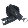 Plastic 2-Way Zip 60 cm #10 Large Separable Black Zip for Coat Down Jacket Jackets TXZWJZ