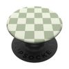 Classic Checkered Checker Checkerboard Light Sage Green PopSockets Adhesive PopGrip