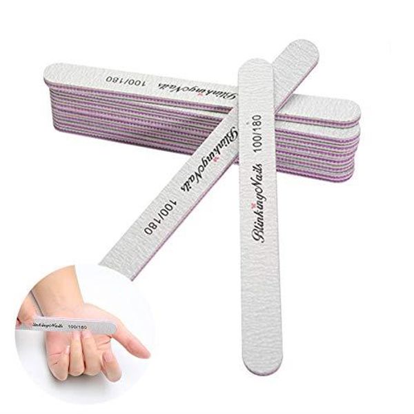 Exclusive to our store! Receive 5x points for entering the contest. Washable professional nail file, double-sided emery board, nail polisher, gel nail tool, nail file set of 15 (100/180 grit)