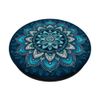 Blue Turquoise Mandala Teal Henna PopSockets with Interchangeable PopGrip