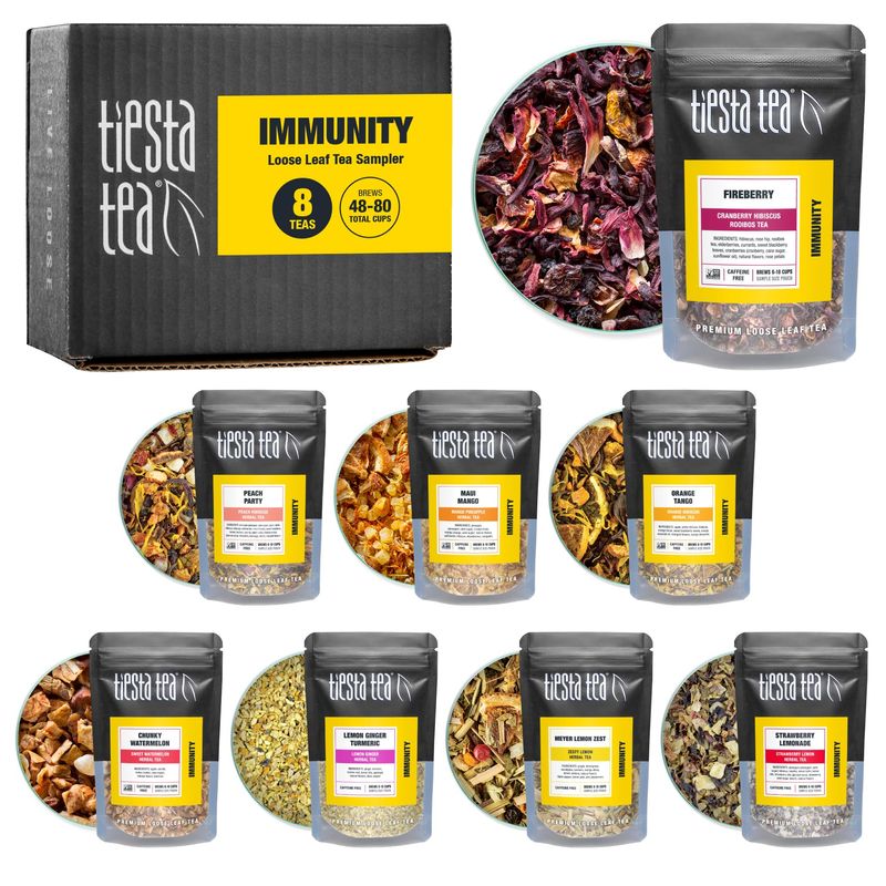Tiesta Tea - Herbal & Rooibos Tea Dry Flight Sampler, Caffeine Free Hot ...