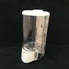 WHITE SINGLE BUTTON SOAP SHAMPOO CONDITIONER DISPENSER SHOWER BATH