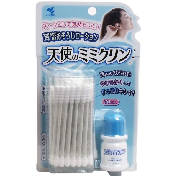 Angel Mimicrin Ear Cleaning Cotton Swabs, 30 Bottles + Lotion 0.4 fl oz (10 ml), , ,