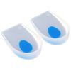 PhoenixSole Heel Shock Absorption Plantar Fasciitis Insole Heel Pain Supporter Foot Cushion Silica Gel Silicone Gel Heel Cup Heel Gel Pad for Men Women (L)