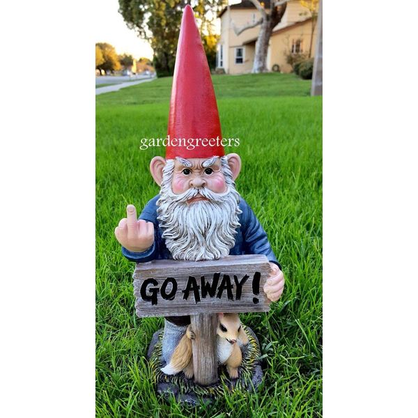 GNOME with Middle Finger Statue