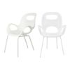 Umbra Oh Chair Seating Indoors Outdoors Weather Resistant White 2 Pack