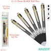 HAUSER Cyclone 5 x 0.7mm BLACK Retractable Soft Smooth Ballpoint Pens Easy Grip