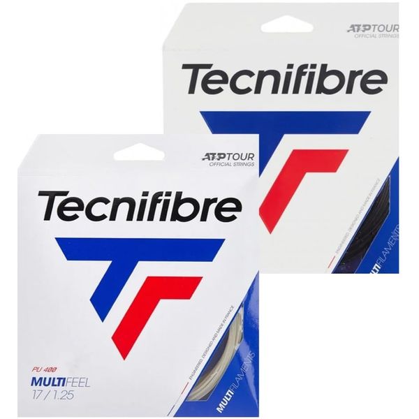 Tecnifibre Multifeel Natural Color Tennis String, 17g (8 Sets)