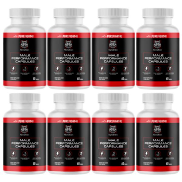 AlphaBites Performance Booster for Male Stamina Supplement - 8 Bottles