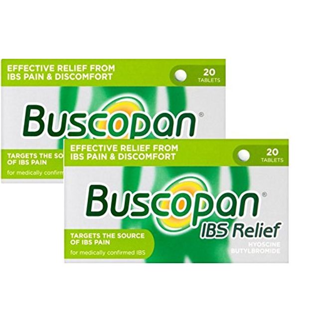 Buscopan IBS Relief Hyoscine Butylbromide 20 Tablets X 2