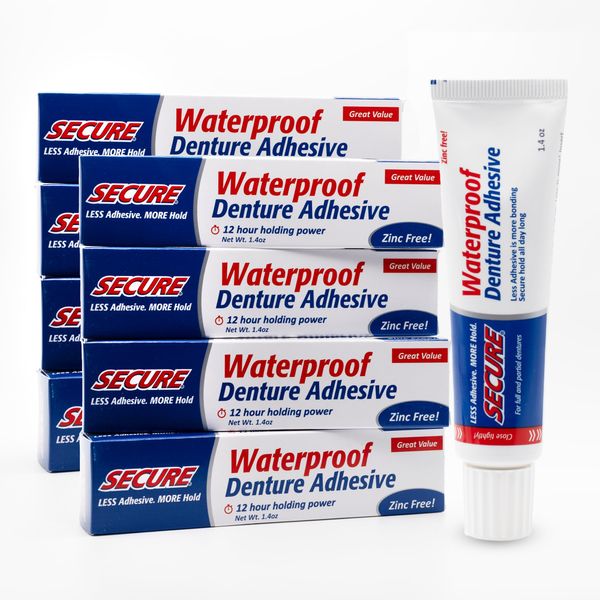 Secure Denture Adhesive (8-pack)