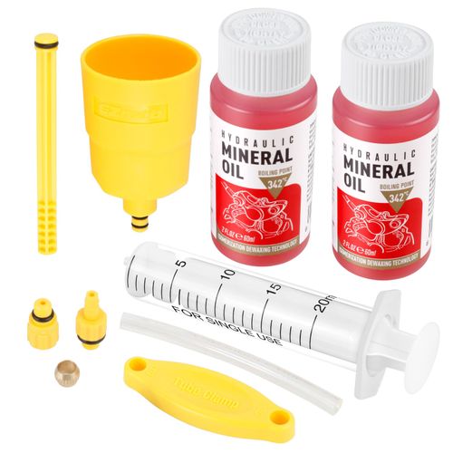 YOUMAYSTORY Brake Bleed Kit for TEKTRO Hydraulic Disc Brakes. Bicycle Hydraulic Brake Bleed Kit Including High Performance Brake Fluid Mineral Oil 120ml