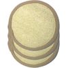 3 pcs/set 4"×4" Natural Exfoliating Face Pad Loofah Sponge Facial Brush - Shower Scrubber - Body Bath Spa For Men & Women, Renewable Resource (Front 100% Loofah + Back 100% pile fabrics) Pack of 3