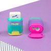 MILAN Blister Pack Sunset Purple Compact Sharpener + 2 Replacement Erasers, BYM10451